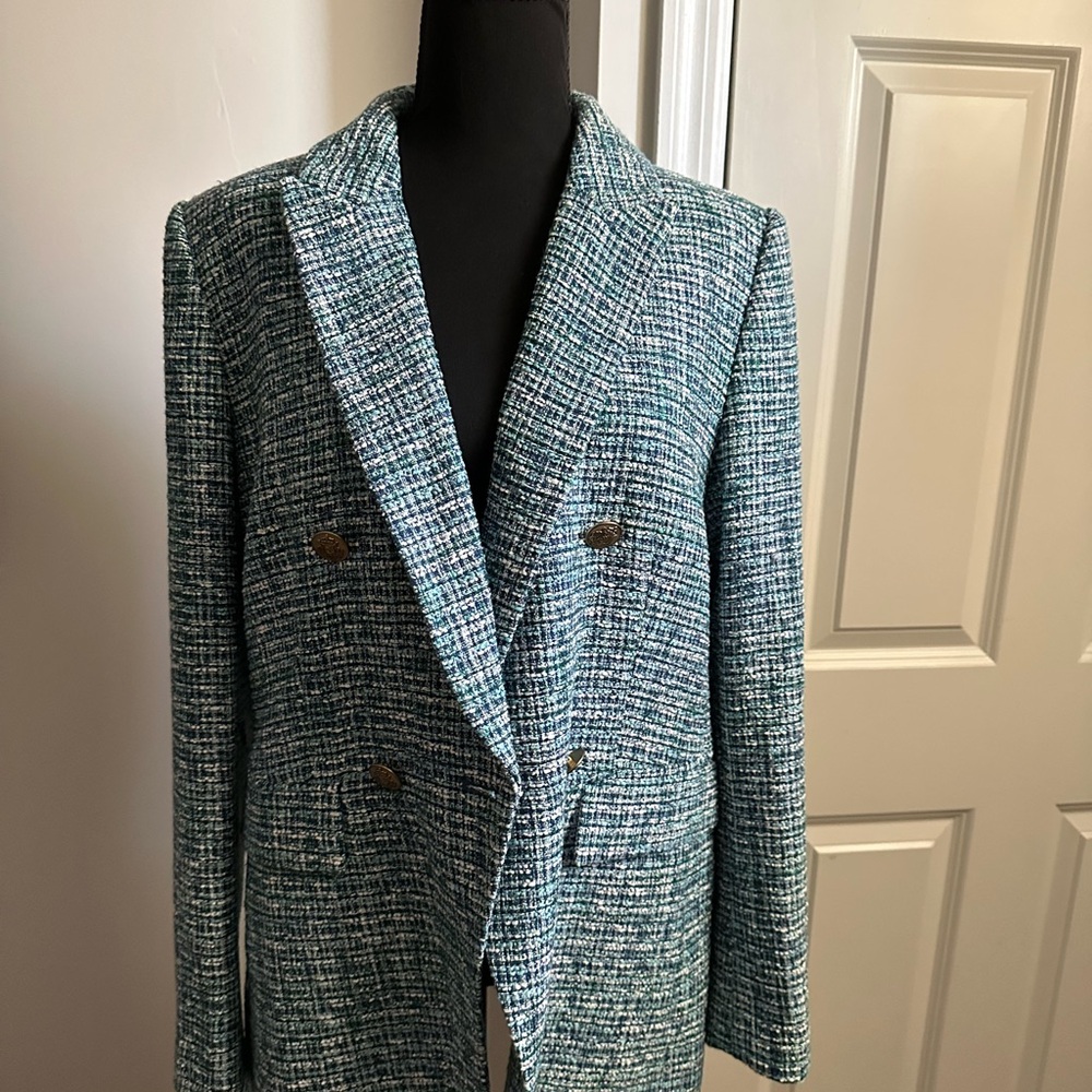 LOFT Teal Tweed Women's Blazer